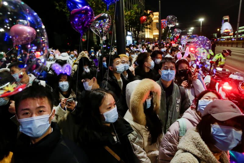 New Year's Eve celebrations in Wuhan