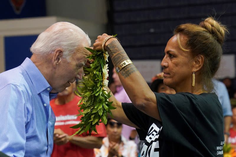 U.S. President Joe Biden and first lady Jill Biden visit Maui