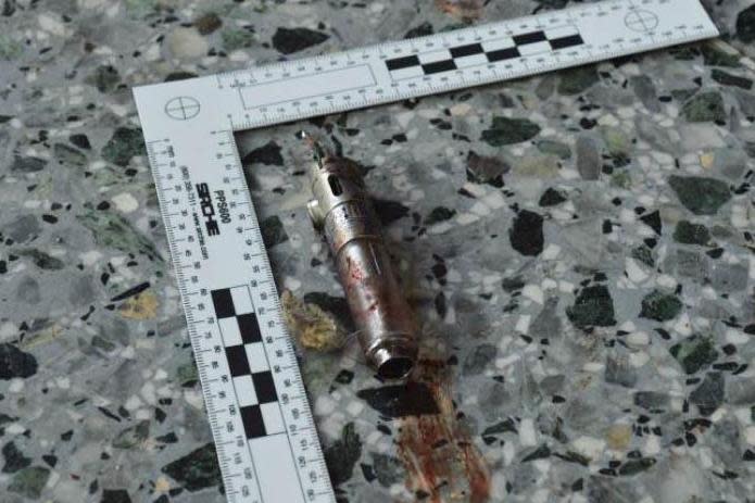 Homemade: The trigger switch allegedly used by the Manchester bomber (Via: New York Times)