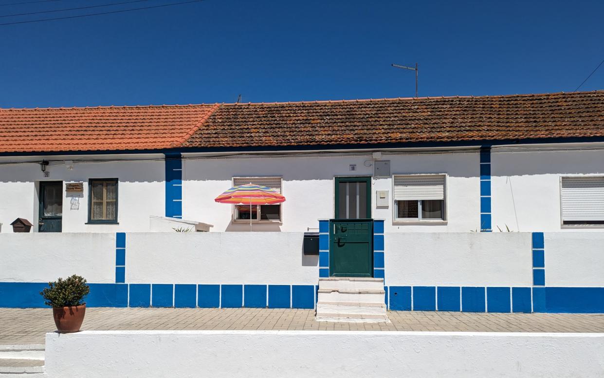 The classic blue and white architecture of Comporta