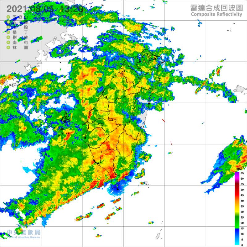 ▲中央氣象局針對高雄市及屏東縣發布豪雨特報。（圖／中央氣象局提供）