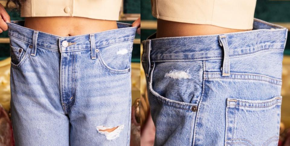 how to take in your jeans waist without sewing , before