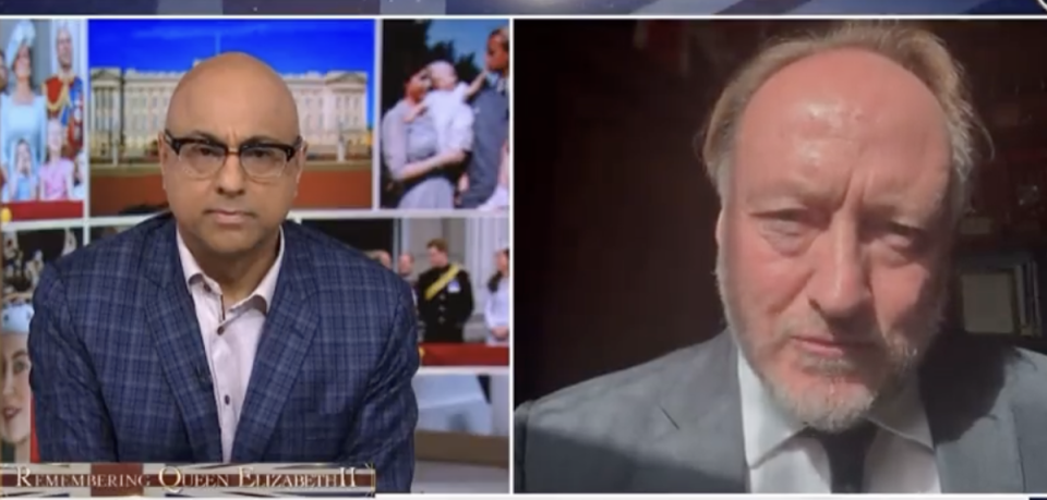 MSNBC host Ali Velshi clashed with British historian Andrew Roberts over the royal family’s legacy (MSNBC)