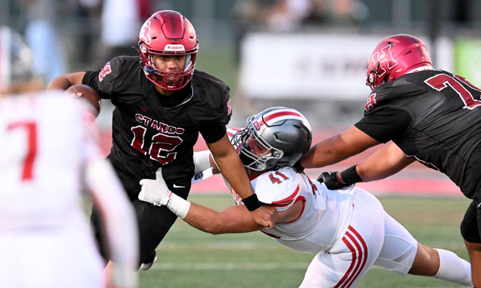 Mountain Ridge and Herriman play at Herriman on Friday, Sept. 29, 2023. | Scott G Winterton, Deseret News