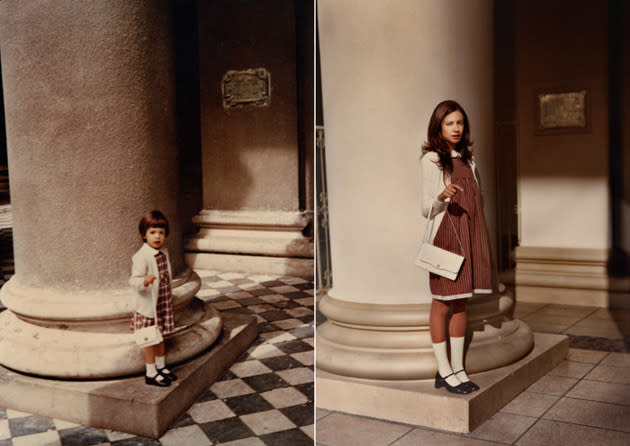 A photograph of Lali from Buenos Aires taken in 1978 recreated by photographer Irina Werning in 2010