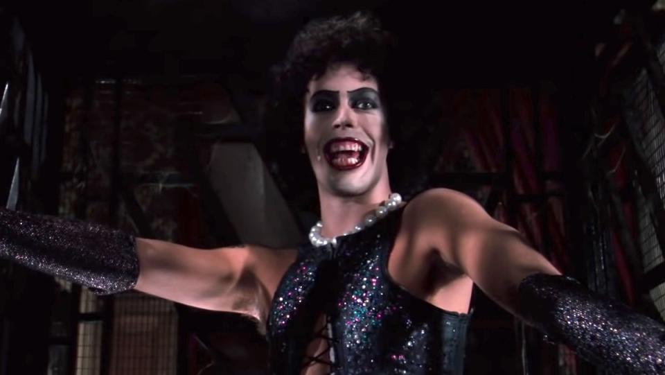 Tim Curry singing in The Rocky Horror Picture Show