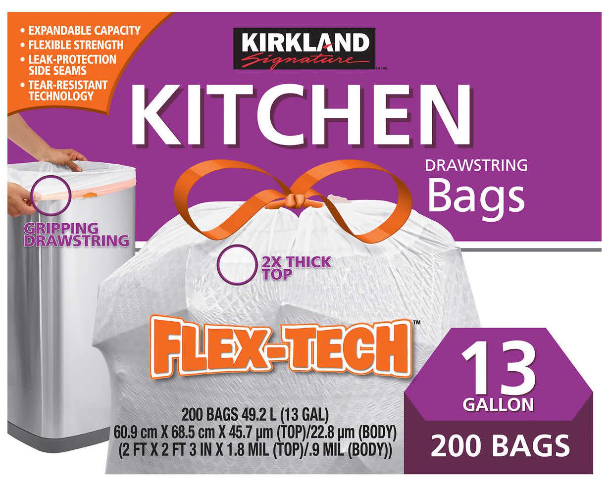 Kirkland Signature Flex-Tech Kitchen Trash Bags