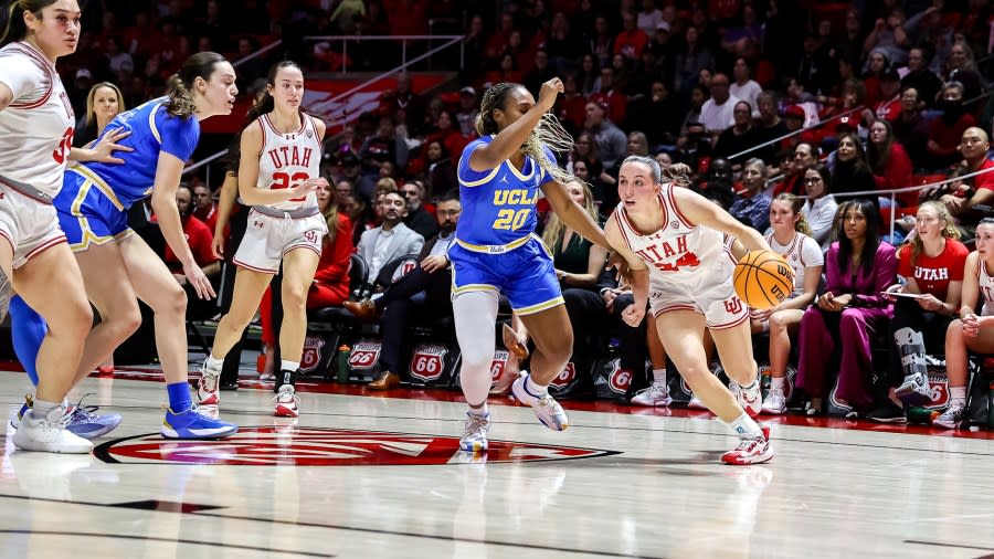 NCAA WBB. Utah Utes vs. UCLA Bruins at Jon M. Huntsman Center in Salt Lake City, UT on Monday, January 22, 2024. © Bryan Byerly