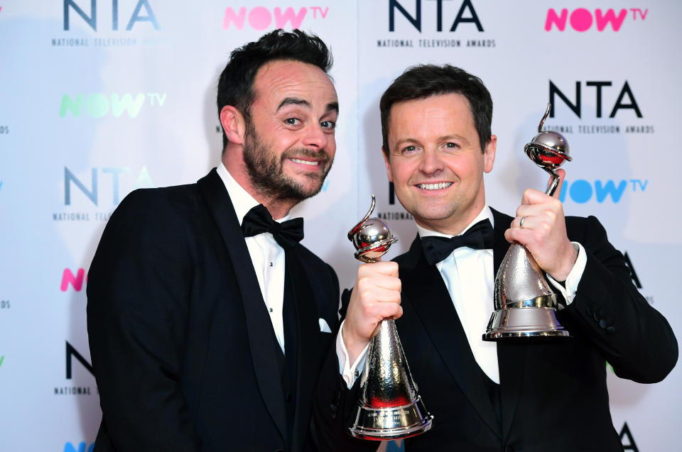 Ant is an award winning television host and one half of Ant and Dec. Source: Getty