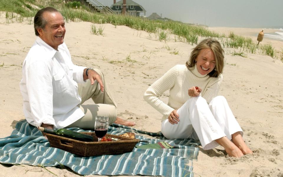 Jack Nicholson and Diane Keaton in It's Complicated, written and directed by Nancy Meyers - Alamy 