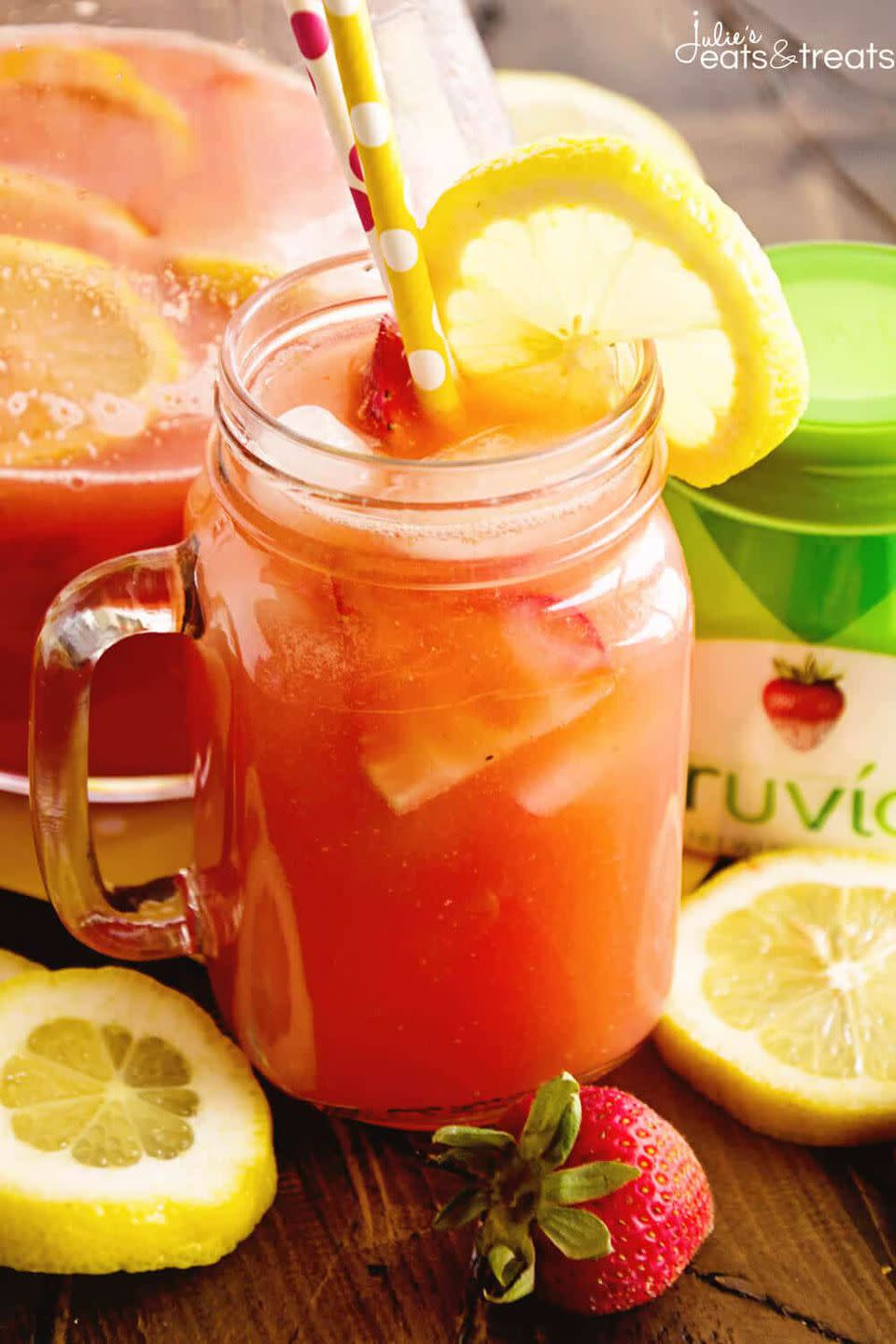 Skinny Spiked Strawberry Lemonade