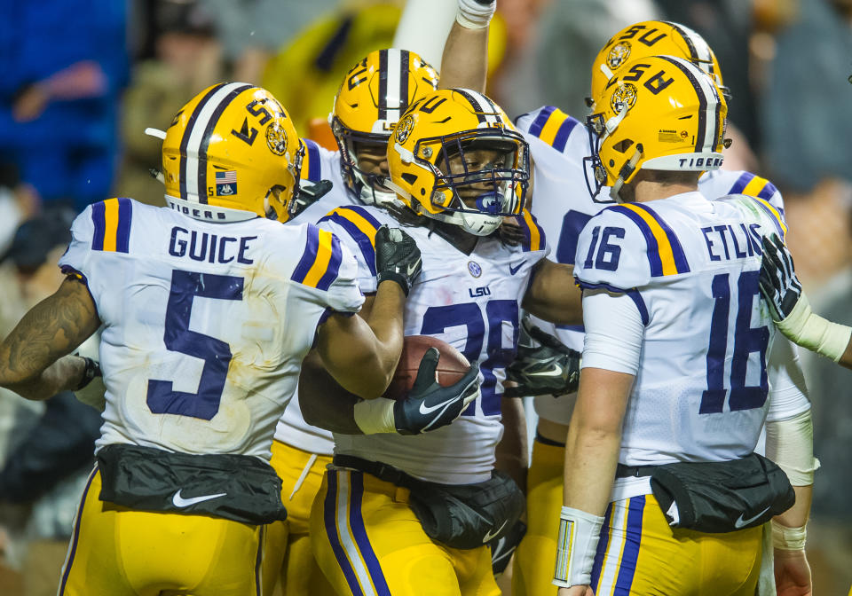 LSU plays Texas A&M on Saturday in the final game of the regular season. (Getty)