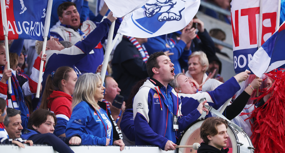 Western Bulldogs fans will have to choose between going to watch their men's or women's teams after a schedule clash for the same night. Pic: Getty