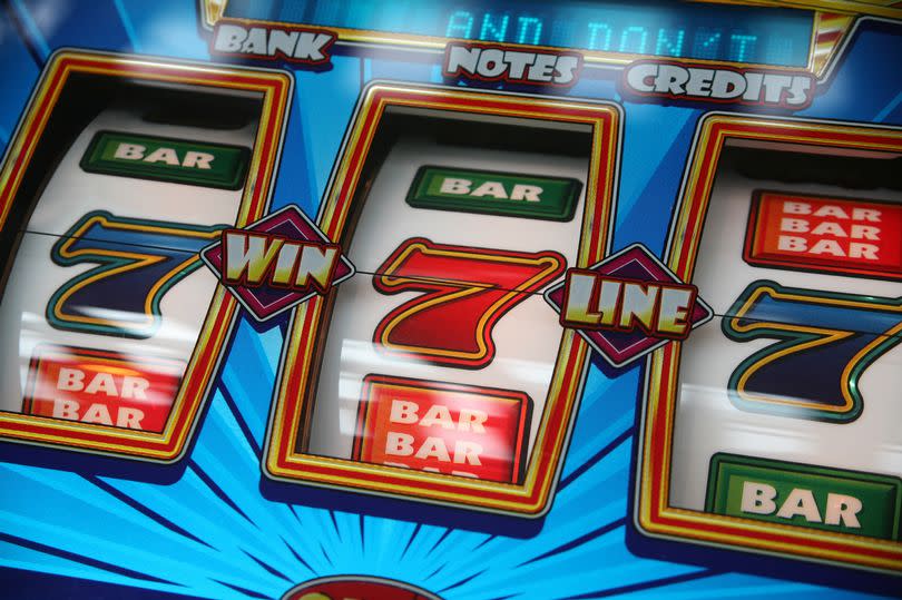 Stock image of a slot machine where numbers have to be matched in a row