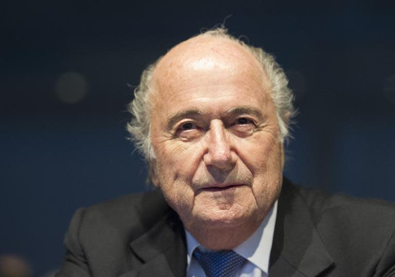 FIFA President Joseph Sepp Blatter attends the Ordinary UEFA Congress in Vienna, Austria on March 24, 2015