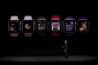 <p>Apple also debuted the Apple Watch Series 3. (Photo by Justin Sullivan/Getty Images) </p>