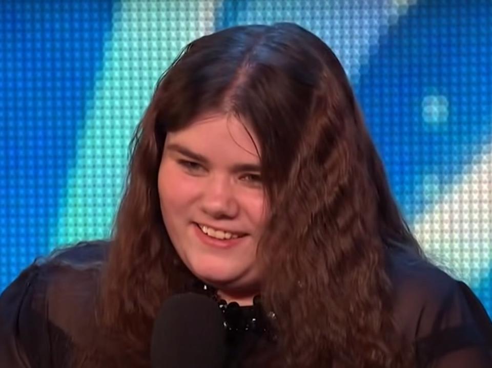 Emma Jones on ‘Britain’s Got Talent’ in 2015 (ITV)