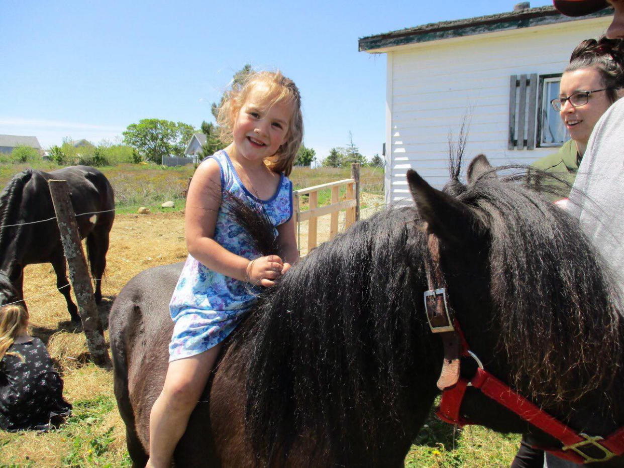 MaCali Cormier is shown in this undated handout photo. MaCali Cormier died Saturday night after she fell under the wheels of a float during the annual Parade of Lights in Yarmouth, N.S. THE CANADIAN PRESS/HO – Cormier Family