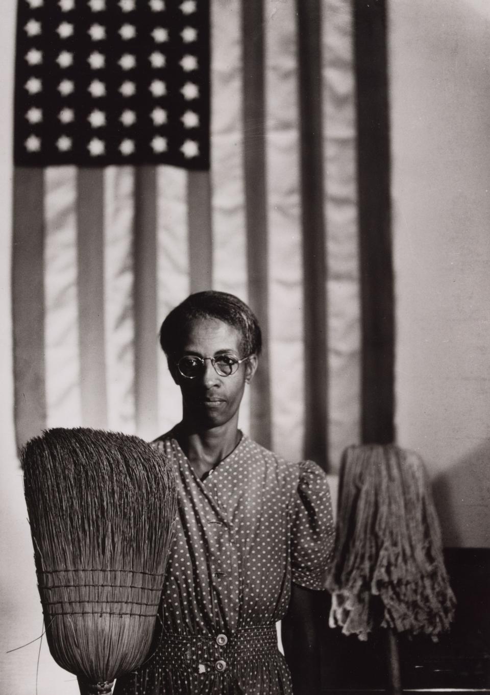 "American Gothic (Portrait of Ella Watson)" by Gordon Parks is one of the many portraits featured in "Presence: The Photography Collection of Judy Glickman Lauder" on display through March 10 at the Norton Museum of Art in West Palm Beach.