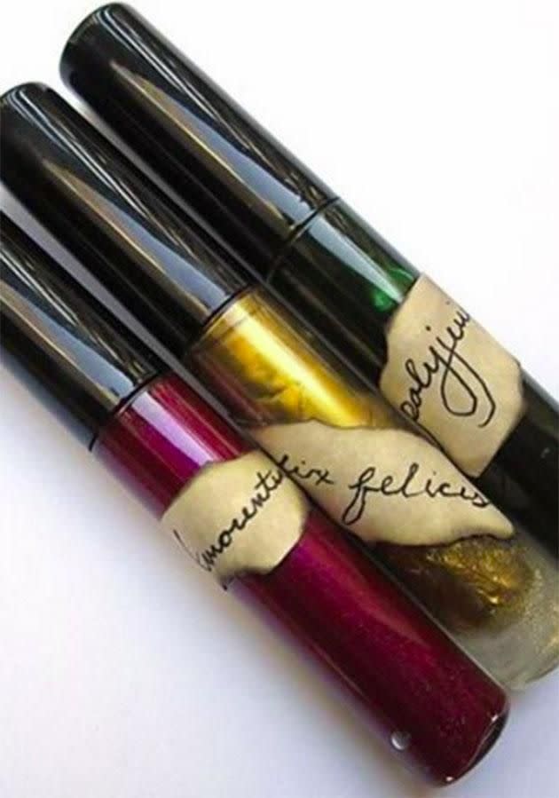 lip glosses are also part of the range. Photo: Instagram.