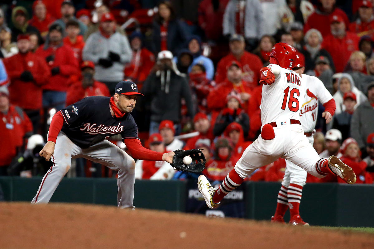 Washington Nationals on X: In the 8th inning of 2019 NLCS Game 1, Ryan  Zimmerman made a diving catch to preserve Aníbal Sánchez's no-hitter. The  Nats would go on to win Game