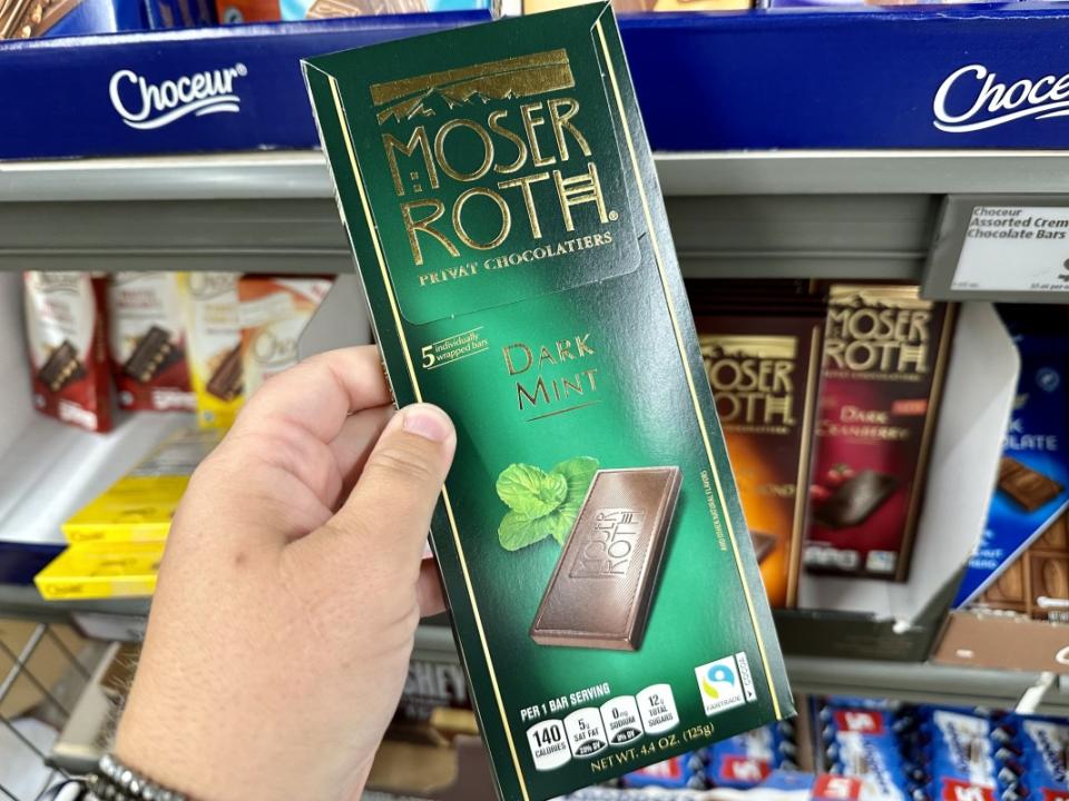 Moser Roth Dark Mint Chocolate Bar<p>Krista Marshall</p>