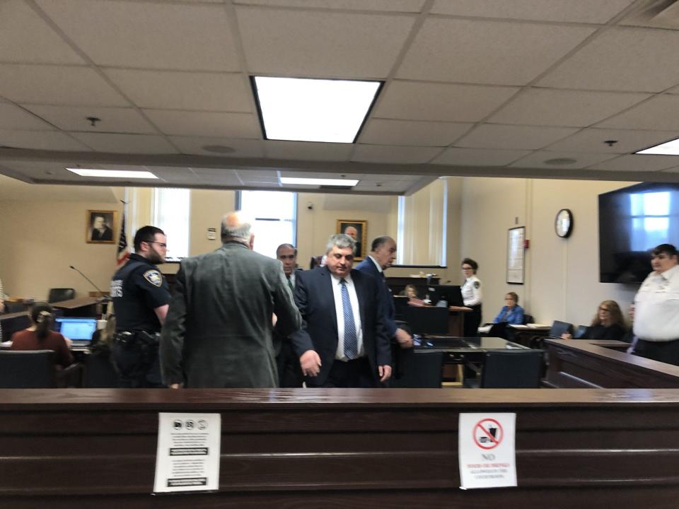 Former Utica school Superintendent Bruce Karam appeared in Oneida County Court on Friday morning, Feb. 22, 2024, but left a few minutes later after his case was adjourned until March 7. Karam has been charged with fourth degree grand larceny and public corruption.