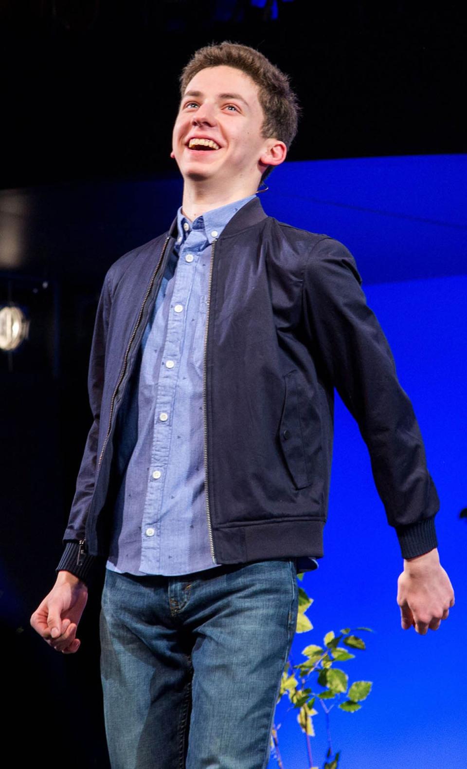 Transformative: Feldman during a performance of Broadway’s ‘Dear Evan Hansen’ in 2019 (Broadway World/Shutterstock)