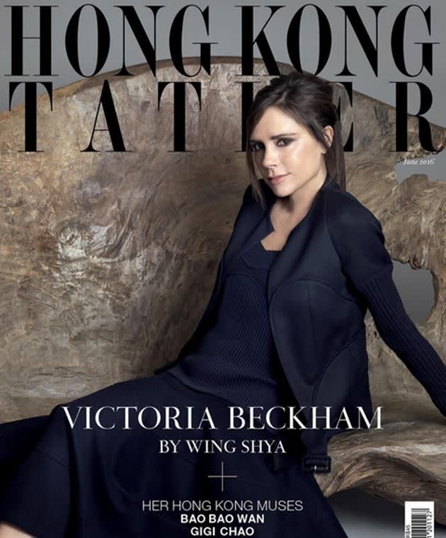 Victoria Beckham appears on the cover of Tatler.