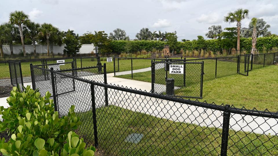 Promenade Estates on Palmer Ranch has a dog park with areas for large and small canines to frolic.