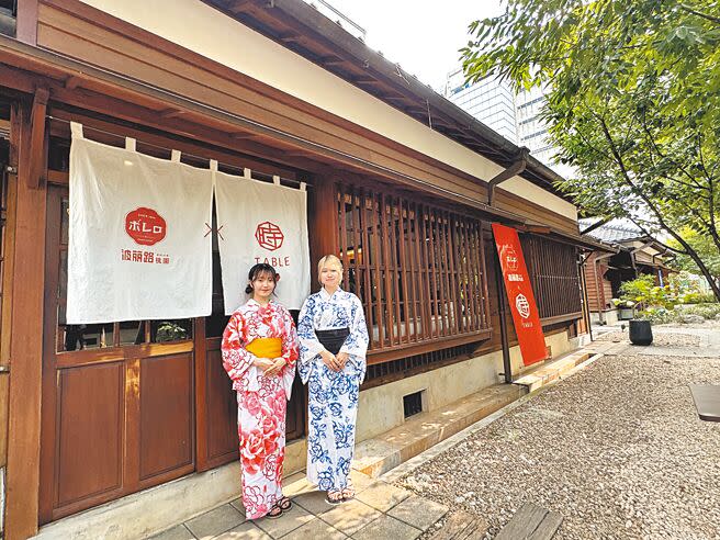 桃園77藝文町前身為桃園警察局日式宿舍群，疫情過後桃市府重啟招商，24日正式開園，其中已有90年歷史、台北第1家西餐廳「波麗路」，延續古蹟餐廳的概念，首開分店就選擇進駐77藝文町。（蔡依珍攝）