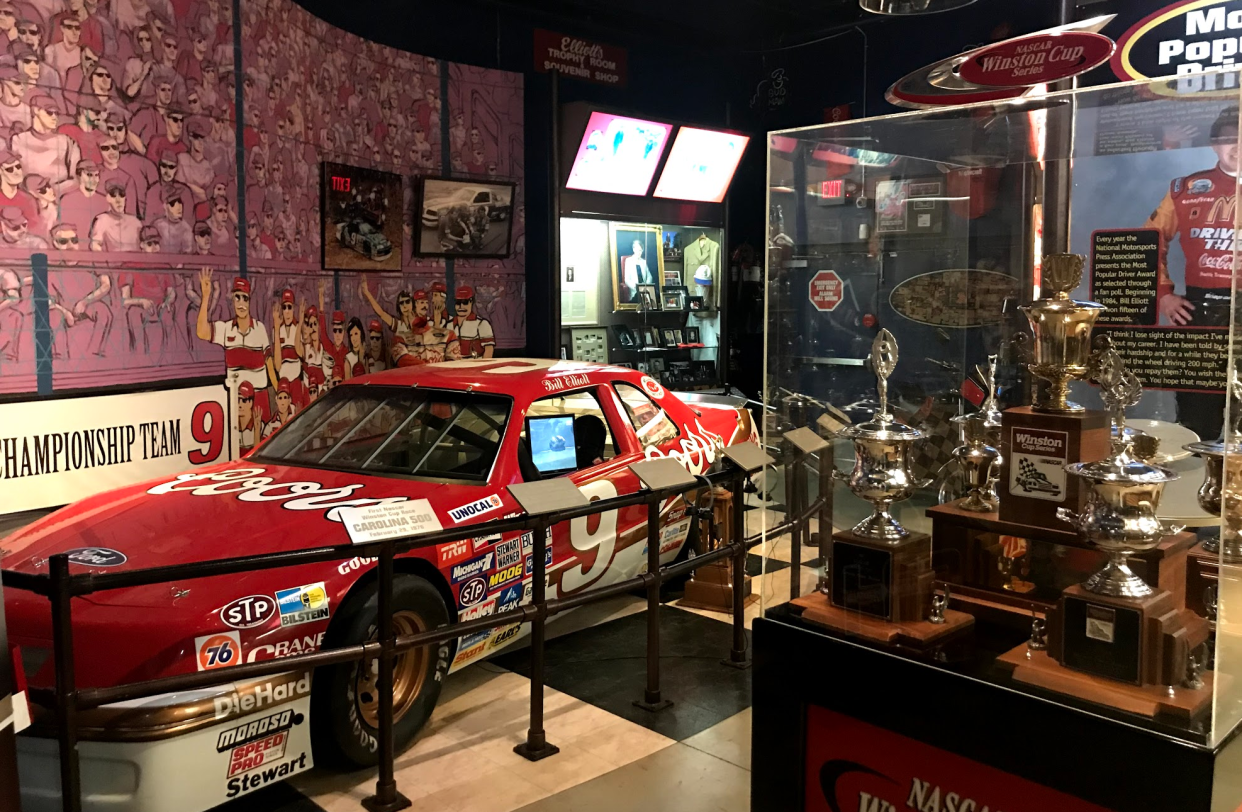 The Bill Elliott exhibit at the Georgia Racing Hall of Fame. (via Yahoo Sports)