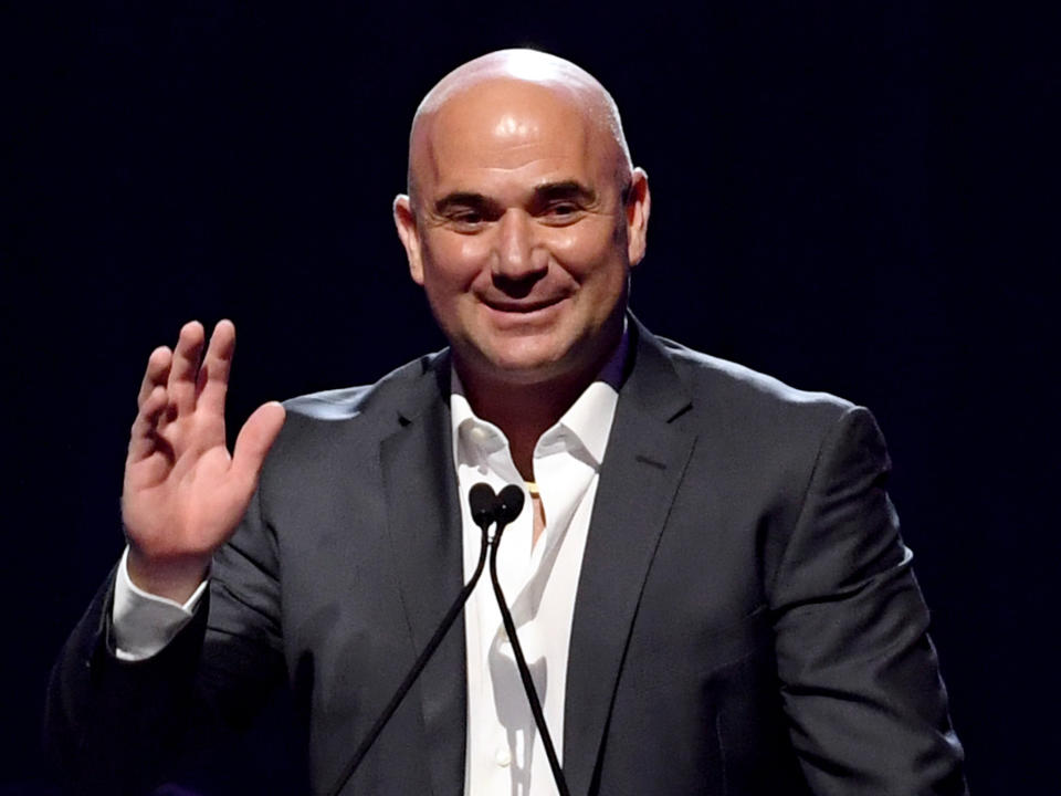 Andre Agassi will work with Novak Djokovic for the first time over the next fortnight: Getty