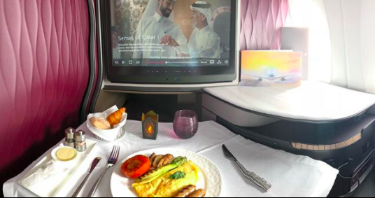 <p>Gone are the days when a flight to Europe meant a 24 hour internet detox, there is now wifi available onboard so you can make everyone jealous with social snaps. That is, if you ever get bored of these giant TV screens.</p><br>