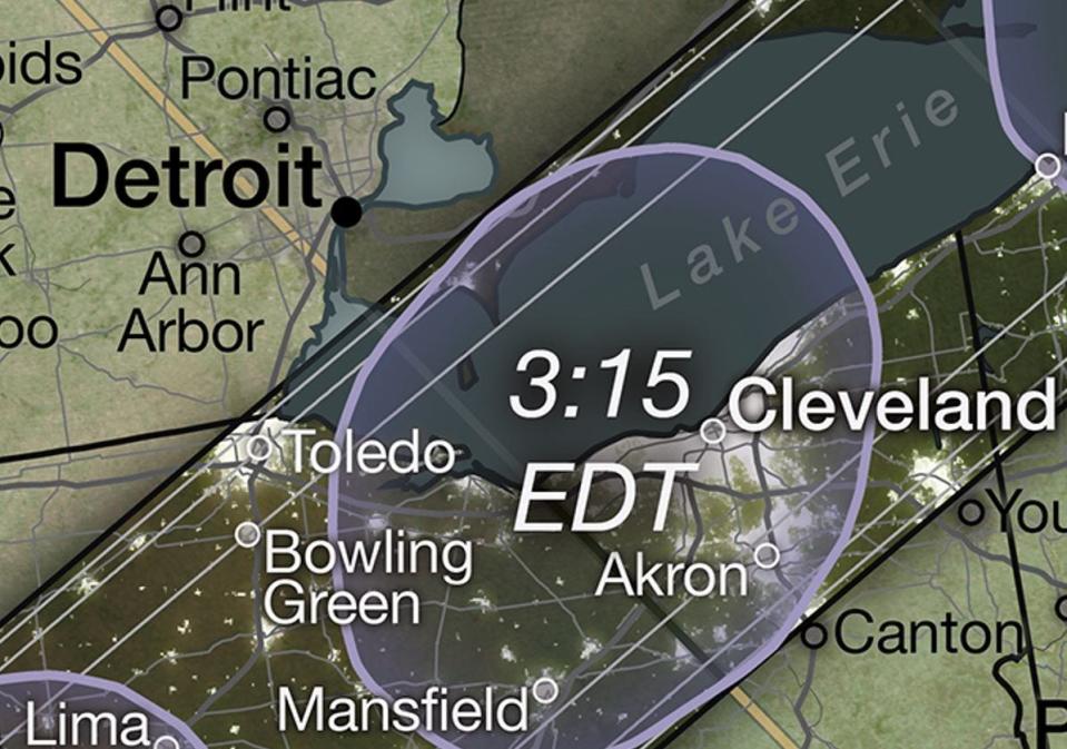 A small part of southeast Michigan will be in the 2024 solar eclipse path of totality.