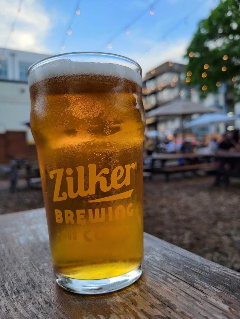 A Zilker Brewing beer.