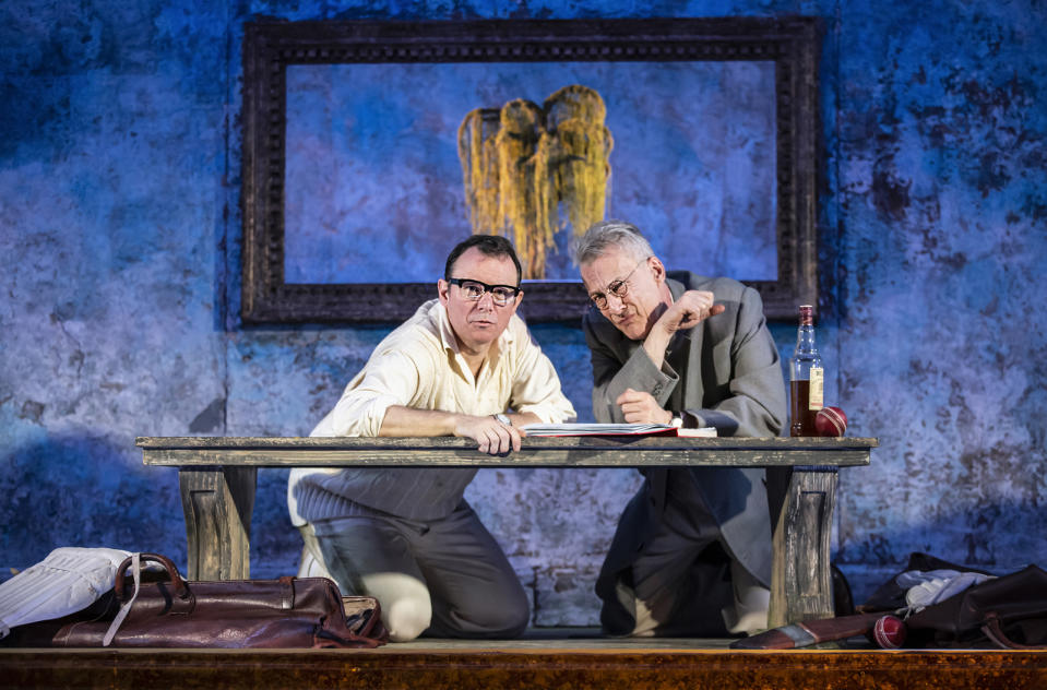 Andrew Lancel as Harold Pinter and Stephen Tompkinson as Samuel Beckett in Stumped