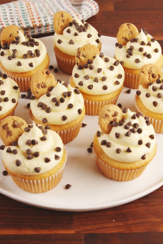 Cookie Dough-Stuffed Cupcakes