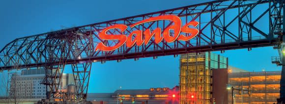 Sands Bethlehem resort bridge, the icon of the site.