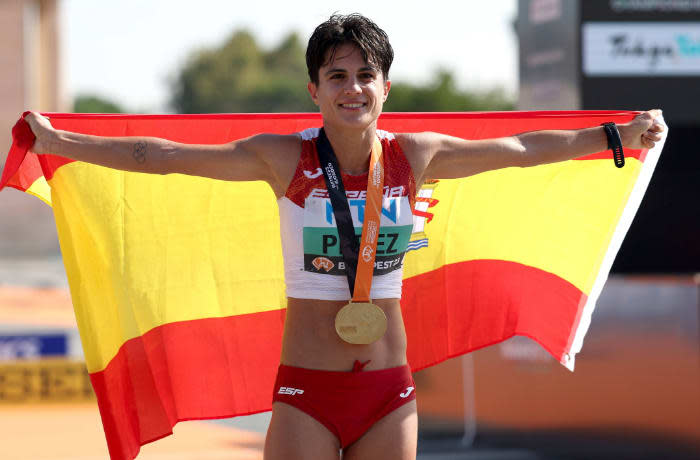 María Pérez en el Mundial de Budapest
