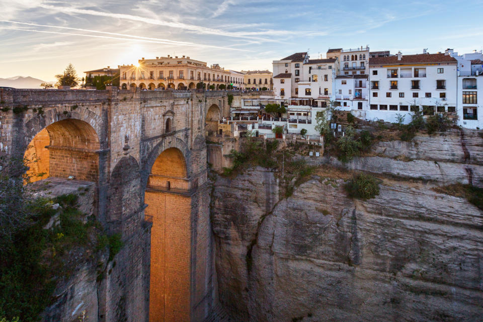 The famous bridge in Ronda, Spain.