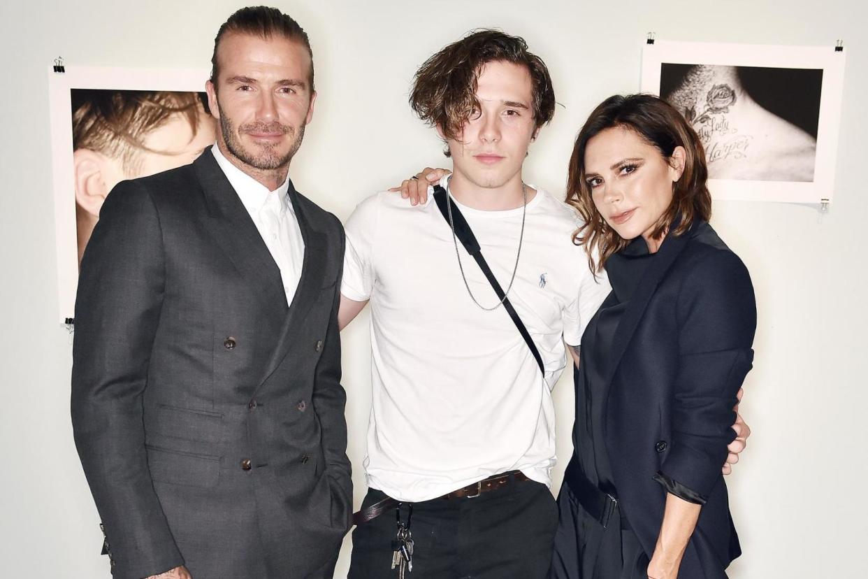 Moving out: Brooklyn Beckham is 'scared' to leave parents David and Victoria: Rex Features