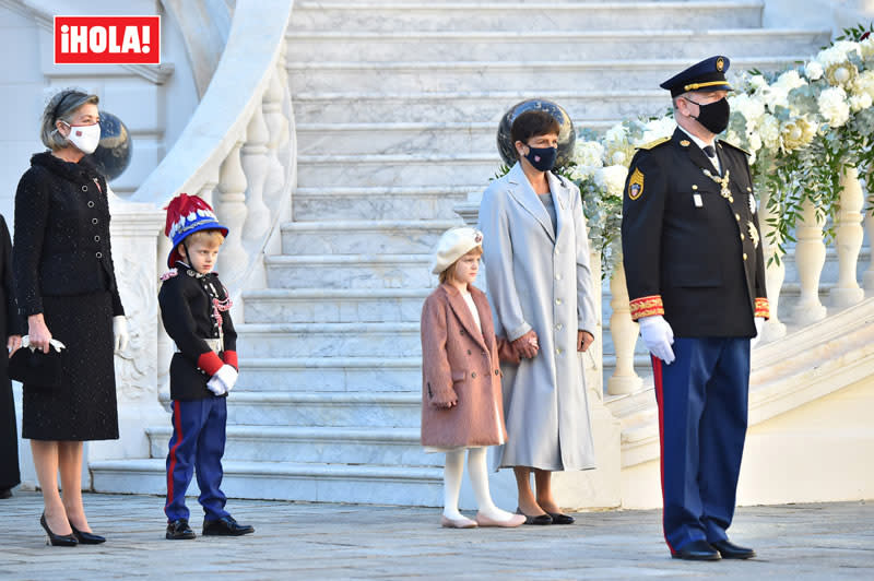 Alberto de Mónaco, Carolina de Mónaco, Estefanía de Mónaco, Jacques y Gabriella de Mónaco