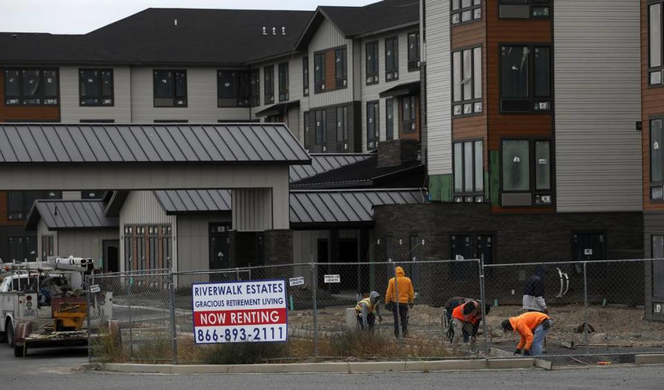 Riverwalk Estates is a a four-story independent living retirement community featuring 149 suites, still under construction on the northwest corner of Hildebrand Boulevard in south Kennewick. The complex will include amenities such as housekeeping, chef-cooked meals, activities, maintenance and dedicated space for medical contractors. Units will range from 400-square-foot studios to 1,100-square-foot 2-bedroom apartments. The company is owned by Hawthorn Senior Living out of Vancouver.