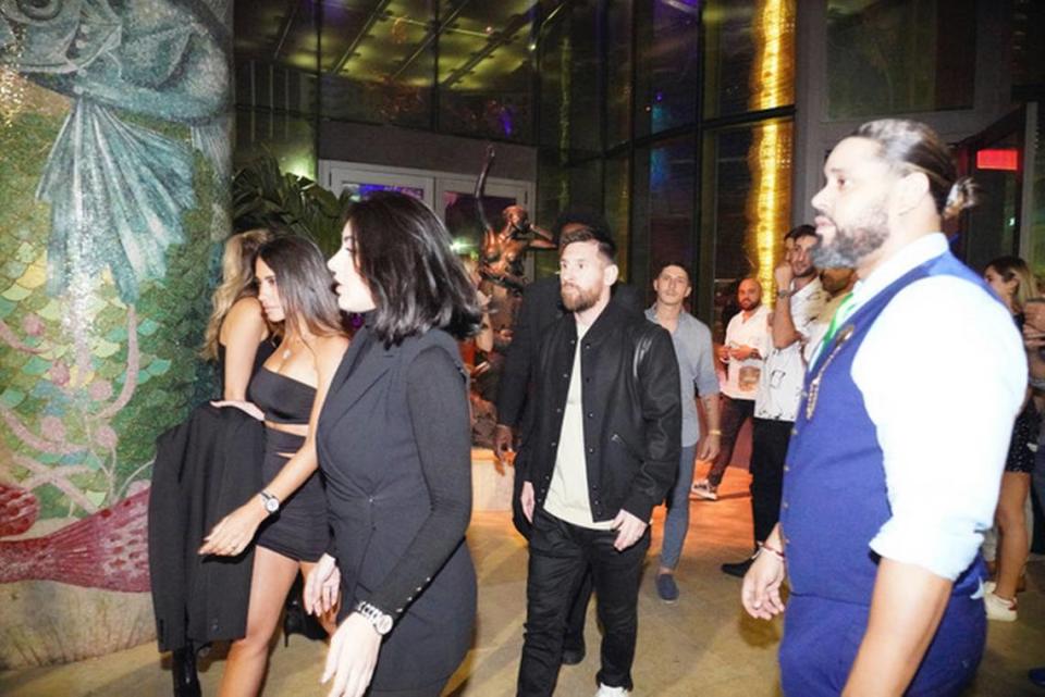 Soccer icon Lionel Messi kicked of Art Basel week in Miami Friday night by dining at Sexy Fish