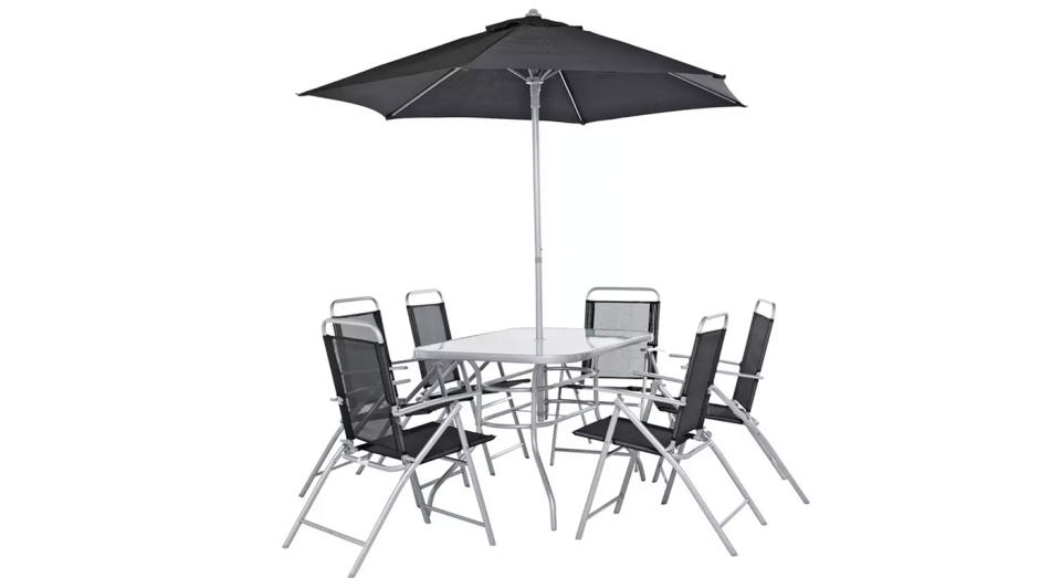 Argos Home Pacific 6 Seater Metal Patio Set 