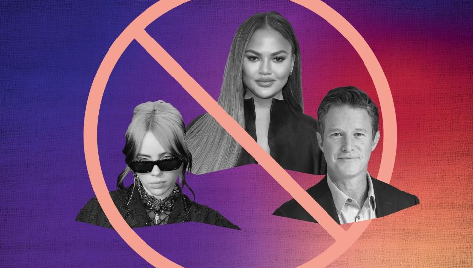 Everyone from  Billie Eilish to Chrissy Teigen to Billy Bush has been subject to "cancellation" based on past mistakes or actions.