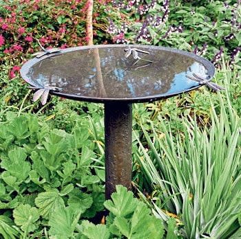 Dragonfly bird bath, price on application, Willie Wildlife Scupltures.