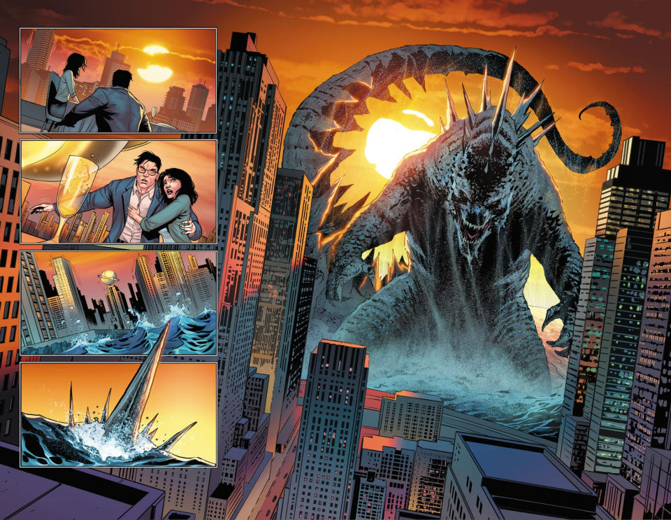 Justice League Vs. Godzilla Vs. Kong art