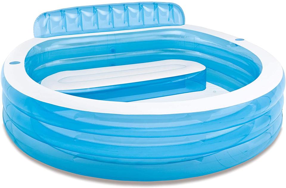 Intex Swim Center™ Inflatable Family Lounge Pool, 88in X 85in X 30in, for Ages 3+/Amazon.com.mx